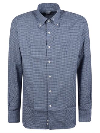 Orian Checkered Slim-Fit Long Sleeve Formal Shirt
