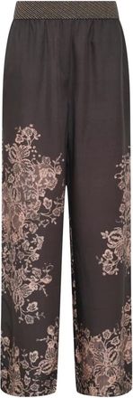Gustav Wijde broek - Dames - Wijde Broeken - Zwart - XL - Broeken