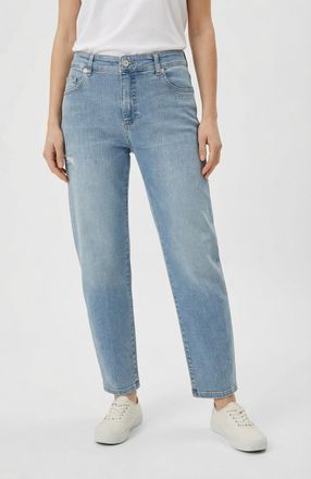 MAC Broeken 5-Pocket-Jeans MAC DANNI, Damen, Gr. 38, N-Gr, scissor blau used, Denim/Jeans, Obermaterial: 78% Baumwolle, 12% Lyocell, 7% Elastomultiester, 3% Elast