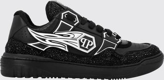 Philipp Plein Sneakers in pelle e gomma con strass