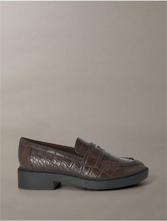 Calvin Klein Womens Womens Otinya Loafer - Brown - 6H