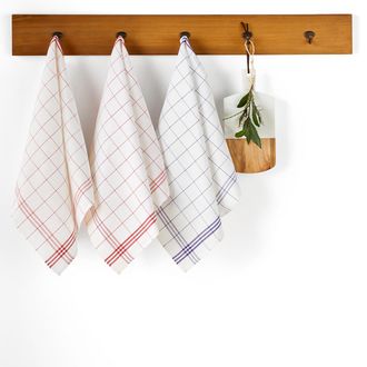 La Redoute Interieurs Set van 3 theedoeken in half katoen/linnen Colas