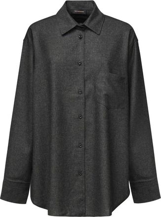 Andamane Dames, Blouses & Shirts, Grijs, Maat: XS Leer