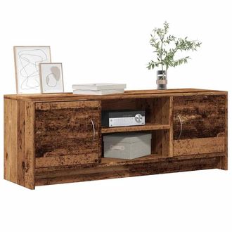 Berkfield Home TV Cabinet Old Wood 102x30x37.5 cm Engineered Wood in Brown