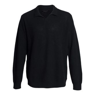 Roberto Collina Polo Shirts, male, Black, Size: 2XL Polo Shirt