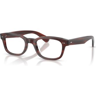 Oliver Peoples 49mm Rectangle optical glasses in Brown at Nordstrom