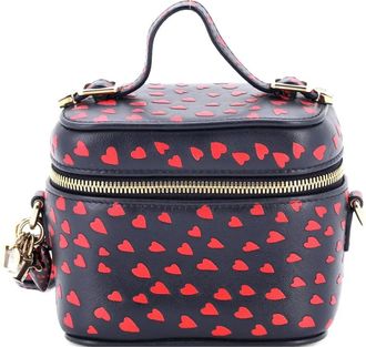 Dior Lady Dior Vanity Case Printed Leather Micro crossbody bag - Blauw