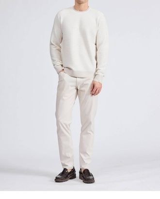Rag & Bone Harvey Stripe Long Sleeve Tee In Chalk