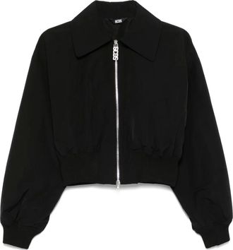 GCDS Bomber con logo Lounge - Nero