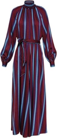 Forte_Forte Maxi jurk met strepen - Dames - Maxi kleedjes - Veelkleurig - S - Kleedjes