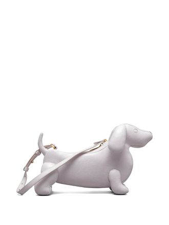 Thom Browne Hector pebbled leather shoulder bag - Pink