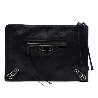 Balenciaga Pre-owned Balenciaga Medium Goatskin Motocross Classic Metallic Edge Clutch Ladies BLQHTTOVIV842ZOI