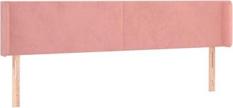 vidaXL Cabecero Con Led De Terciopelo Rosa 183x16x78/88 Cm Vidaxl