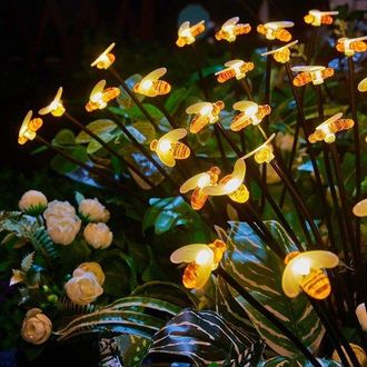 OEM Iluminaci&oacute;n Solar Para Jard&iacute;n, Iluminaci&oacute;n Solar Exterior Tipo Luci&eacute;rnaga, Iluminaci&oacute;n Ambiental, Resistente Al Agua, 76 Cm, 10 Led, 2 Unidades