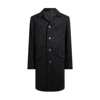 Etro Cappotto monopetto - - Coats - Uomo - Blu - M