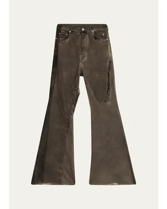 Rick Owens Mens Bolan Bootcut Jeans