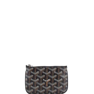 Goyard Senat Zip Key Pouch Coated Canvas Nano