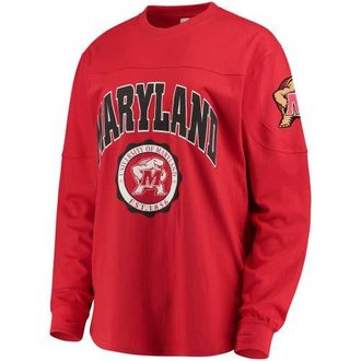 Pressbox Womens Red Maryland Terrapins Edith Long Sleeve T-Shirt at Nordstrom, Size X-Large