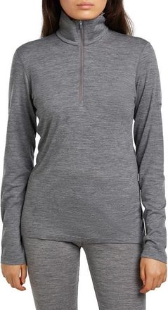 Icebreaker 200 Oasis Merino Wool Half Zip Pullover in Gritstone Hthr at Nordstrom, Size X-Large