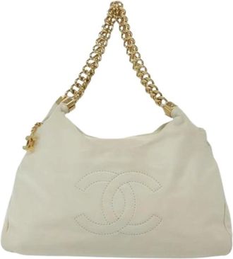 Chanel Pre-owned Shoulder Bags, female, White, Size: ONE SIZE Pre-owned Vintage Shoulder Bag
