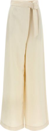Brunello Cucinelli Crossed Pants White