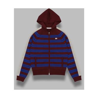 Wales Bonner Wales Bonner, Hoodies & sweatvesten, Heren, Veelkleurig, M, Polyester, Gebreide Zip-through