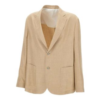 Barba Americana de lana- seda y lino - Jackets - Hombre - Beige - 2XL