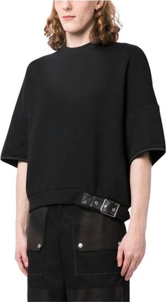 Random Identities Cotton T-Shirt with Buckle Detail