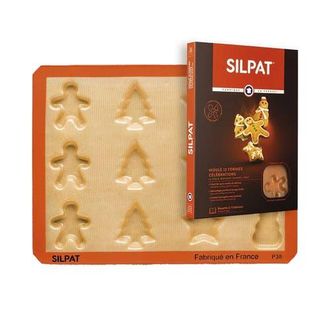 Silpat Perfect Non-Stick 12 Cavity Holiday Treats Baking Pan in Orange at Nordstrom