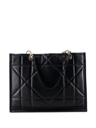 Dior Essential Archicannage Quilt Calfskin Medium tote bag - women - Calf Leather - One Size - Black