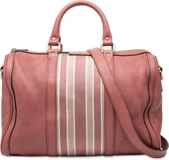 Gucci Medium Calfskin Web Joy Boston Bag