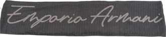 Emporio Armani Sjaal met geborduurd kenmerkend logo - Heren - Wintersjaals - Grijs - ONE Size - Polyester - Accessoires