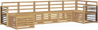 vidaXL Conjunto De Sof&aacute;s De Exterior 7 Uds. Blanco Vidaxl