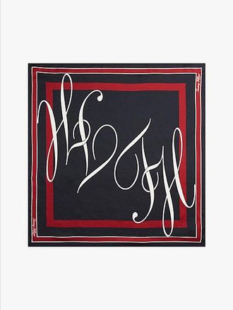 Tommy Hilfiger Heritage Logo Pure Silk Square Scarf