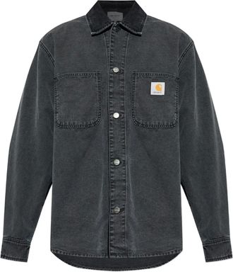 Carhartt Work in Progress Overhemd met logopatch - Grijs