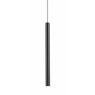 Netlighting Loya Integrated LED Pendant Ceiling Light Matt Black 450lm 3000K