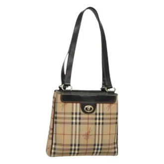 Burberry Pre-owned Shoulder Bags, female, Beige, Size: ONE SIZE Pre-owned Shoulder Bag