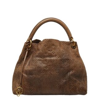 Louis Vuitton Brown Gris Leather Shoulder Bag Tote Bag (Pre-Owned)