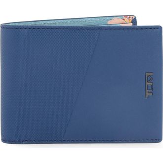 Tumi Double Bifold Wallet in Baltic/Print at Nordstrom