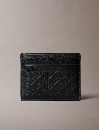 Calvin Klein Tarjetero Rfid De Piel Con Emblema