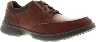Clarks Mens Clarks Mens Casual Shoes Bradley Vibe Leather Lace Up tan UK Size - Brown - Size: 12
