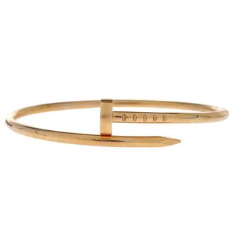 Cartier Yellow Gold Juste un Clou Bracelet Size 14