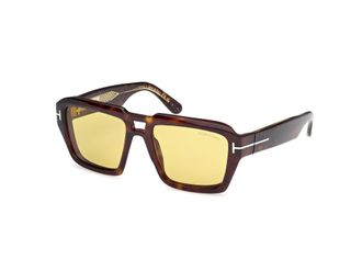 Tom Ford Icon Yellow Navigator Mens Sunglasses FT1202 52E 56