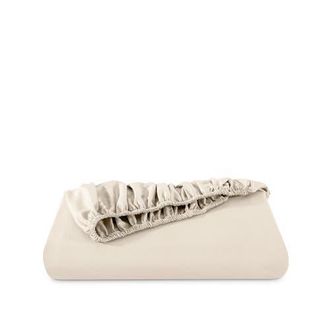 Bare Home 400 Thread Count Organic Cotton Sateen Fitted Sheet in Sand at Nordstrom, Size Twin X-Long