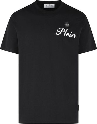 Philipp Plein Black Cotton T-Shirt