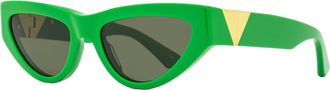 Bottega Veneta BV1176S Cat-Eye Acetate Sunglasses - Green