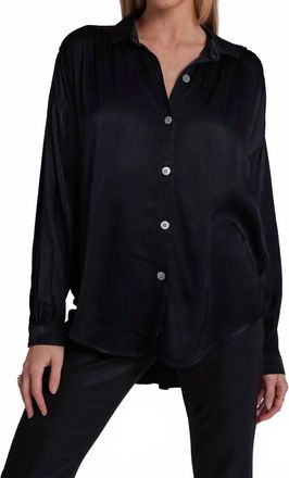 Bella Dahl Flowy Shirt In Black