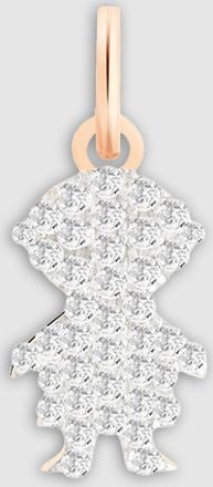 Ginette NY Pendentif Garçon Or Rose Diamants