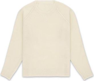 Fortela Harvard Wool Crewneck Sweater with Raglan Sleeve in Ecru at Nordstrom, Size X-Large Eu