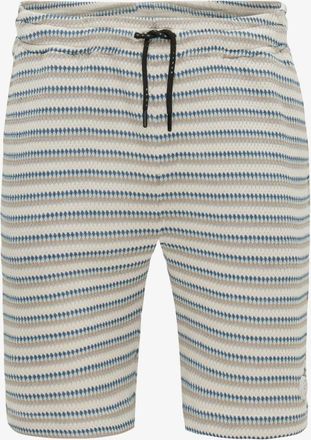 Genti Gestreepte Korte Broek | Beige